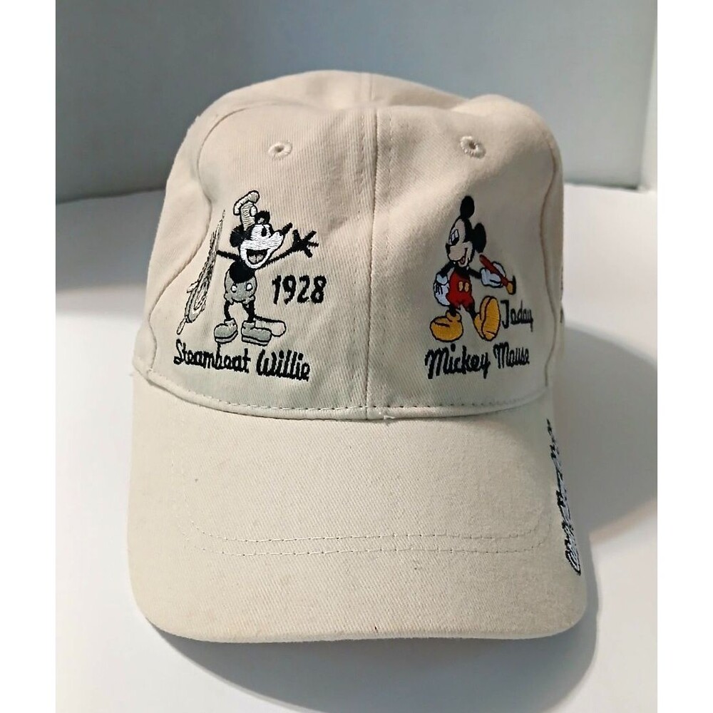 Vintage Walt Disney World Mickey Mouse Decades Strapback Dad Hat Cap Nostalgia